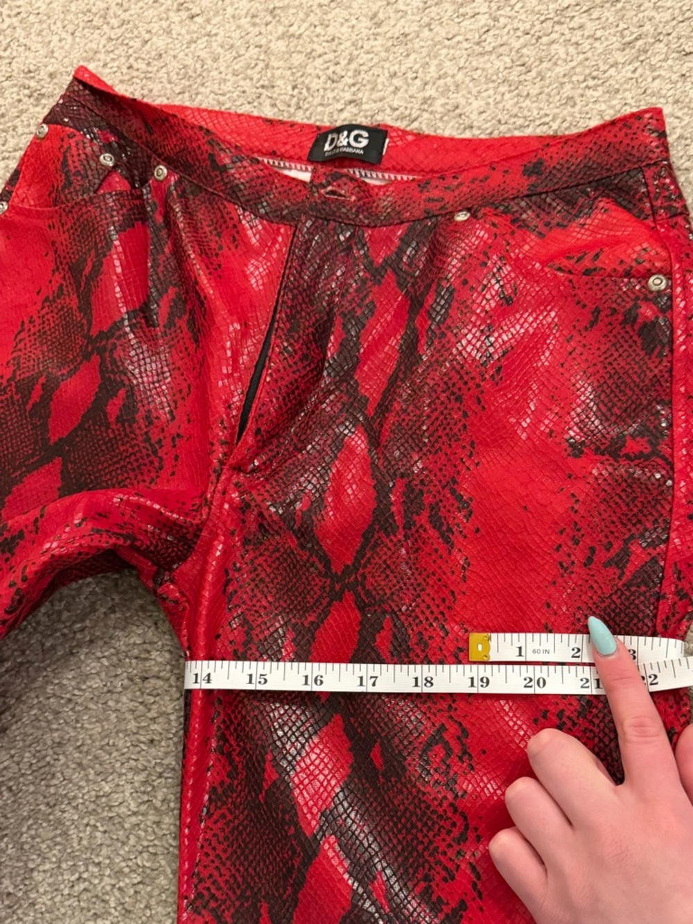 D&G Dolce & Gabbana 2-Piece Set Jeans + Jacket | Snake Print | Unverified Auth - Picture 13 of 14